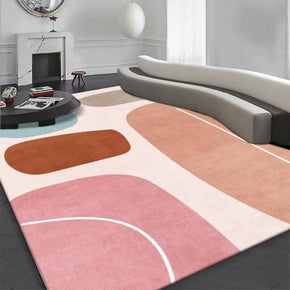 Multi-color Block Pattern Modern Geometric Rug For Bedroom Living Room Sofa Rugs Floor Mat