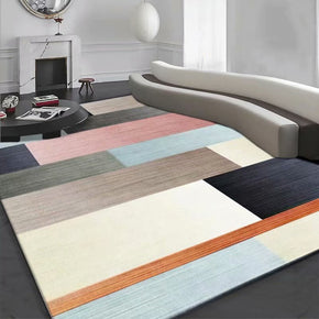 Multicolor Striped Geometric Pattern Modern Rug For Bedroom Living Room Sofa Rugs Floor Mat