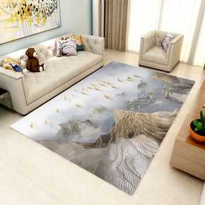 Modern Mountain Printed Pattern Rugs for Living Room Dining Room Bedroom