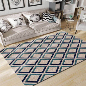 Rhombus Geometric Pattern Rugs for Living Room Dining Room Bedroom