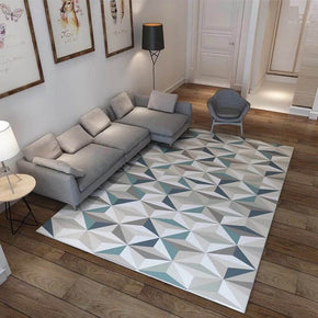 Geometric Pattern Rugs for Living Room Dining Room Bedroom