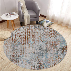 Abstract Gradient Pattern Round Printed Rugs for Living Room Dining Room Kids room