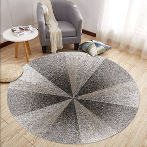 Grey Pattern Round Printed Rugs for Living Room Dining Room Kids room