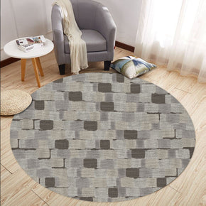 Modern Pattern Round Printed Rugs for Living Room Dining Room Hall Bedroom