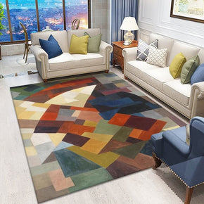 Abstract Multicolor Carpets Pattern Area Rugs for Living Room Dining Room Bedroom Hall