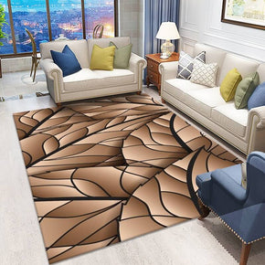 Modern Brown Pattern Area Rugs for Living Room Dining Room Bedroom Hall