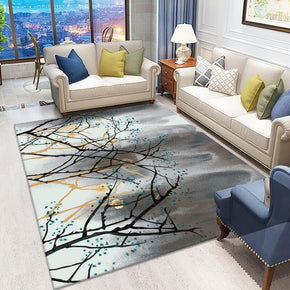 Branches Pattern Area Rugs for Living Room Dining Room Bedroom Hall