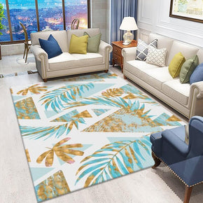 Leaves Pattern Area Rugs for Living Room Dining Room Bedroom Hall