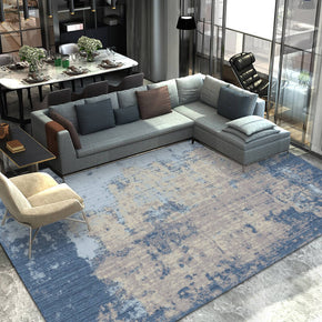 Blue Grey Ink Gradient Pattern Modern Abstract Rug For Bedroom Living Room Sofa Rugs Floor Mat