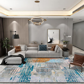 Mulit-color Water Ink Gradient Pattern Modern Abstract Rug For Bedroom Living Room Sofa Rugs Floor Mat