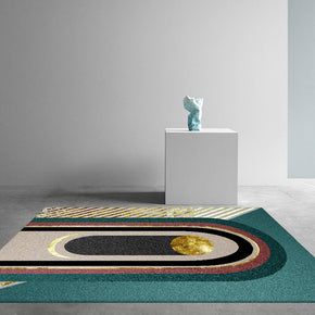 Mulit-color Ring Geometric Pattern Modern Simplicity Rug For Bedroom Living Room Sofa Rugs Floor Mat