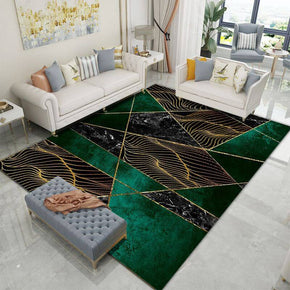 Black Green Geometric Pattern Modern Simplicity Rug For Bedroom Living Room Sofa Rugs Floor Mat