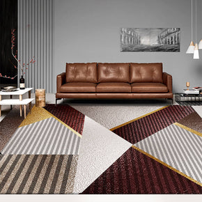 Stitching Geometric Pattern Modern Simplicity Rug For Bedroom Living Room Sofa Rugs Floor Mat
