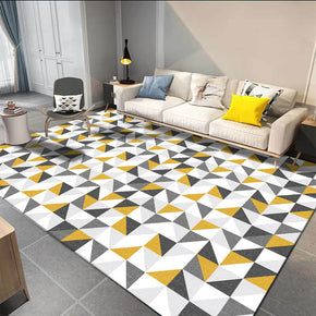Grey Yellow Small Triangle Pattern Modern Simplicity Geometric Rug For Bedroom Living Room Sofa Rugs Floor Mat