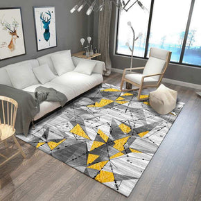 Yellow Gray Triangle Pattern Modern Simplicity Geometric Rug For Bedroom Living Room Sofa Rugs Floor Mat