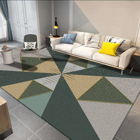 Green Triangle Pattern Modern Simplicity Geometric Rug For Bedroom Living Room Sofa Rugs Floor Mat