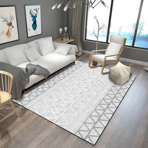 Gray White Siamese Triangle Pattern Modern Simplicity Geometric Rug For Bedroom Living Room Sofa Rugs Floor Mat