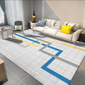 Three-color Polyline Pattern Modern Simplicity Geometric Rug For Bedroom Living Room Sofa Rugs Floor Mat