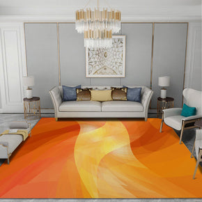Orange-yellow Gradient Pattern Modern Abstract Rug For Bedroom Living Room Sofa Rugs Floor Mat