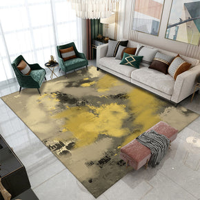 Yellow Brown Gradient Abstract Pattern Modern Rug For Bedroom Living Room Sofa Rugs Floor Mat