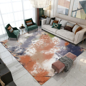 Orange Grey Gradient Abstract Pattern Modern Rug For Bedroom Living Room Sofa Rugs Floor Mat