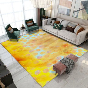 Yellow Gradient Abstract Pattern Modern Rug For Bedroom Living Room Sofa Rugs Floor Mat