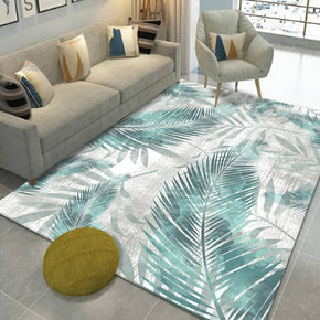 10 Leaves Pattern Area Rugs for Living Room Dining Room Bedroom Hall
