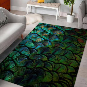 Gorgeous Feathers Patterns Modern Rug For Bedroom Living Room Sofa Rugs Floor Mat 01
