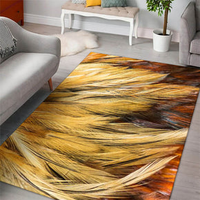 Gorgeous Feathers Patterns Modern Rug For Bedroom Living Room Sofa Rugs Floor Mat 10