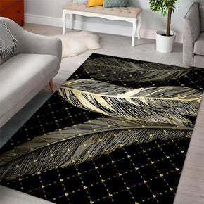 Gorgeous Feathers Patterns Modern Rug For Bedroom Living Room Sofa Rugs Floor Mat 12