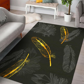Gorgeous Feathers Patterns Modern Rug For Bedroom Living Room Sofa Rugs Floor Mat 15
