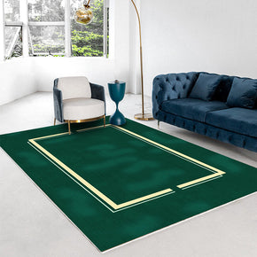 Green Modern Minimalist Geometric Pattern Rugs For Living Room Dining Room Bedroom 01