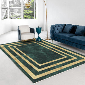 Green Modern Minimalist Geometric Pattern Rugs For Living Room Dining Room Bedroom 02