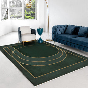 Green Modern Minimalist Geometric Pattern Rugs For Living Room Dining Room Bedroom 03