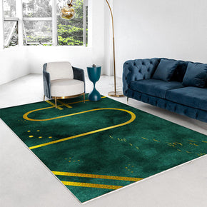 Green Modern Minimalist Geometric Pattern Rugs For Living Room Dining Room Bedroom 04