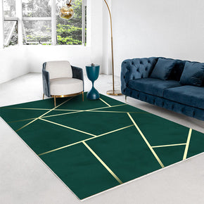 Green Modern Minimalist Geometric Pattern Rugs For Living Room Dining Room Bedroom 05
