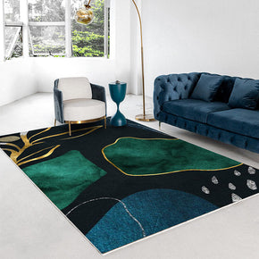 Green Modern Minimalist Abstract Pattern Rugs For Living Room Dining Room Bedroom 05
