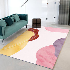 Multicolor Simple Abstract Color block Pattern Rugs For Living Room Dining Room Bedroom 04