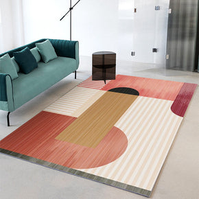 Multicolor Simple Abstract Color block Pattern Rugs For Living Room Dining Room Bedroom 09