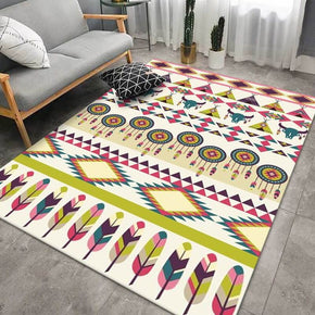 Multicolor Beautiful Moroccan Simple Pattern Printed Rugs for Living Room Hall Dining Room Office