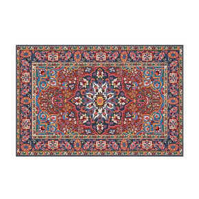 Floral Vintage Carpets Traditional Printed Polyester Area Rugs Floor Mat for Living Room Hall Office