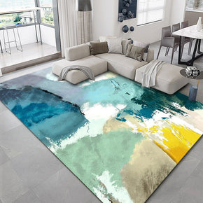 Concise Water Ink Stitching Pattern Modern Carpets For Bedroom Living Room Sofa Rugs 22