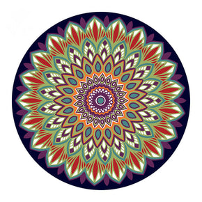 Floral Round Multicolor Vintage Pattern Rugs for Office Living Room Office Hall