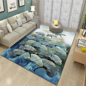 Simple Ginkgo Leaves Pattern Modern Botanical Rugs for Living Room Hall Dining Room Office 11
