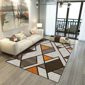 Multi-shape Patterned Modern Geometric Polyester Carpets Area Rugs for Living Room Bedroom Hall