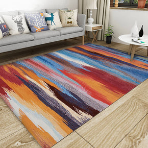 Multi-color Gradient Abstract Modern Polyester Carpets Area Rugs for Living Room Bedroom Hall