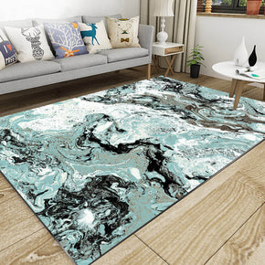 Green Abstract Water Pattern Modern Polyester Carpets Area Rugs for Living Room Bedroom Hall