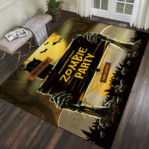 Halloween Theme Pattern Modern Area Rugs Polyester Carpets for Bedroom Living Room Hall 06