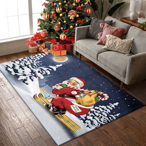 06 Christmas Theme Pattern Modern Area Polyester Rugs Decorate Carpets for Bedroom Living Room Hall