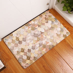 Khaki Sequins Patterned Entryway Doormat Rugs Kitchen Bathroom Anti-slip Mats